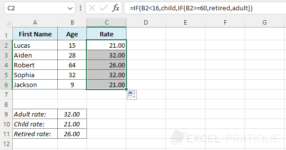Excel Function Nested Ifs 1516