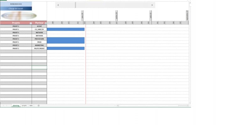 Planning avec roulement  Modèle Excel gratuit - IONOS